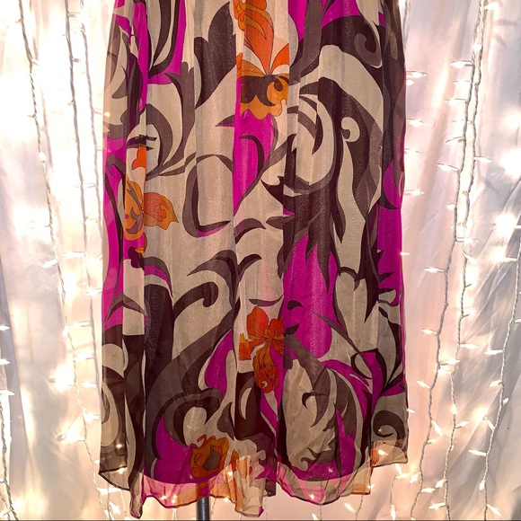 NICOLE MILLER ⭐️ 100% Silk Spaghetti Strap Dress - Picture 6 of 10